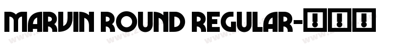 marvin round regular字体转换